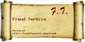 Freud Terézia névjegykártya