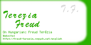 terezia freud business card